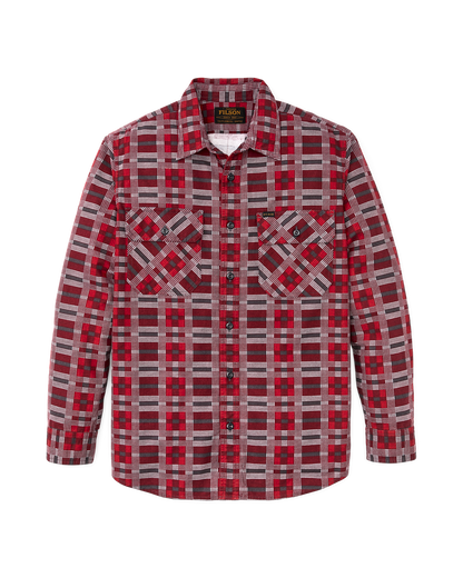 Field Flannel Shirt - Burgundy / Red Plaid