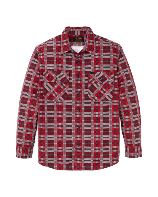 Field Flannel Shirt - Burgundy / Red Plaid