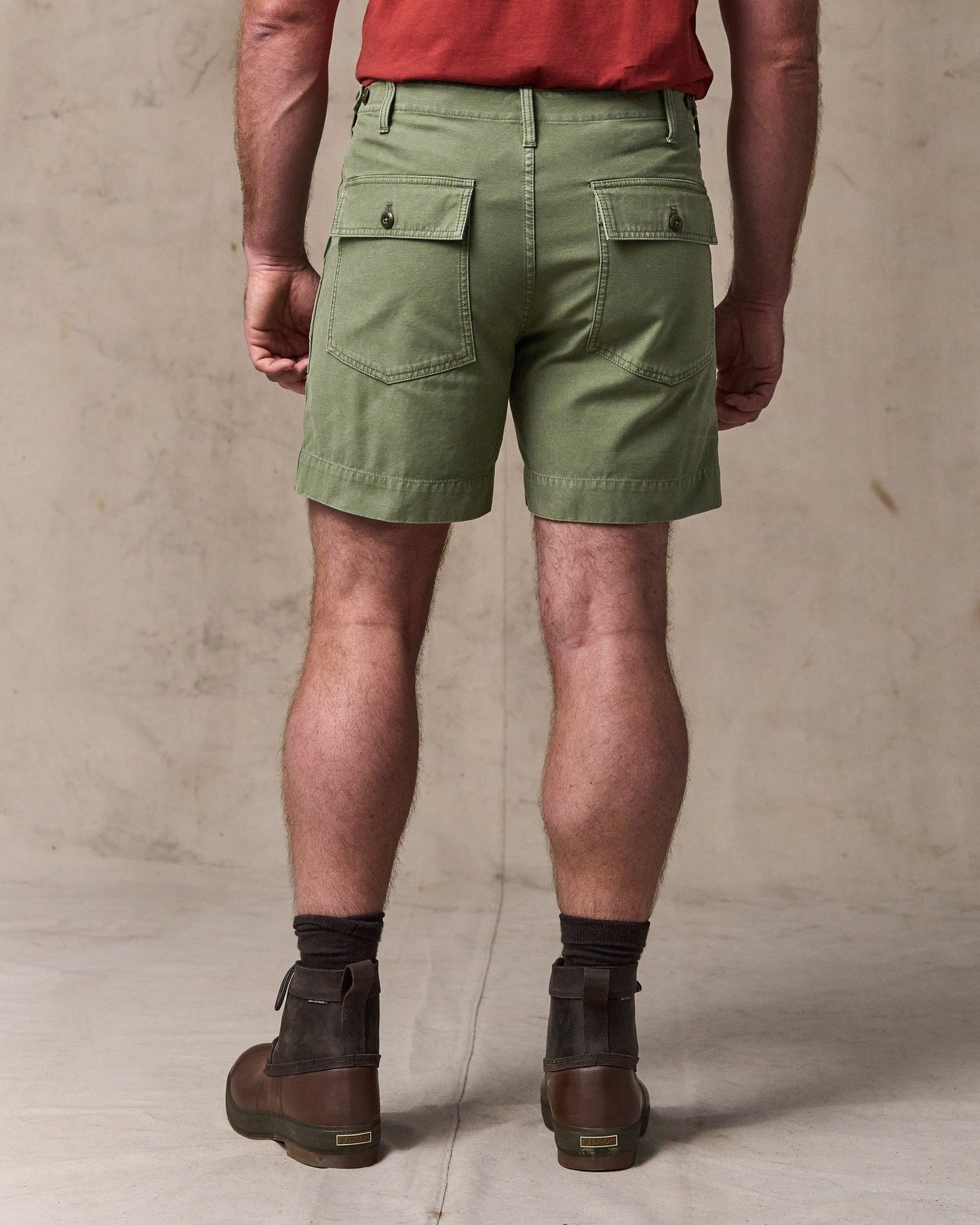 Field Supply Shorts - Washed Fatigue Green