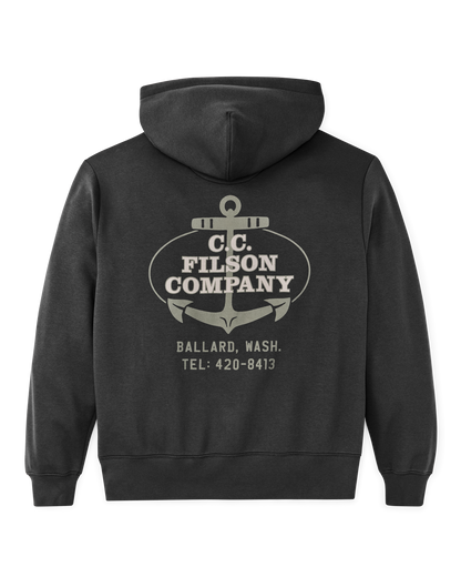 Ballard Graphic Hoodie - Faded Black