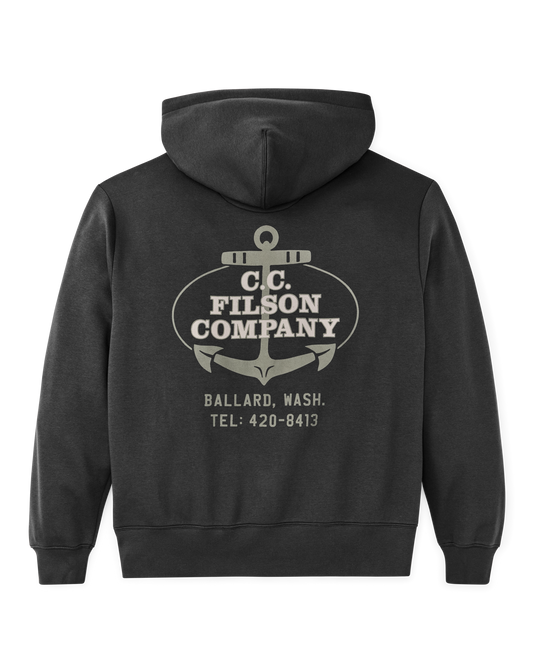 Ballard Graphic Hoodie - Faded Black