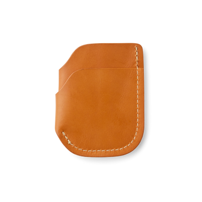Bridle Leather Front Pocket Cash & Card Case - Tan Leather
