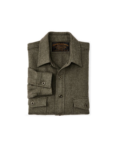 1922 Archive Wool Shirt - Dark Olive