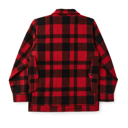 Mackinaw Wool Cruiser Jacket - Red/black Plaid