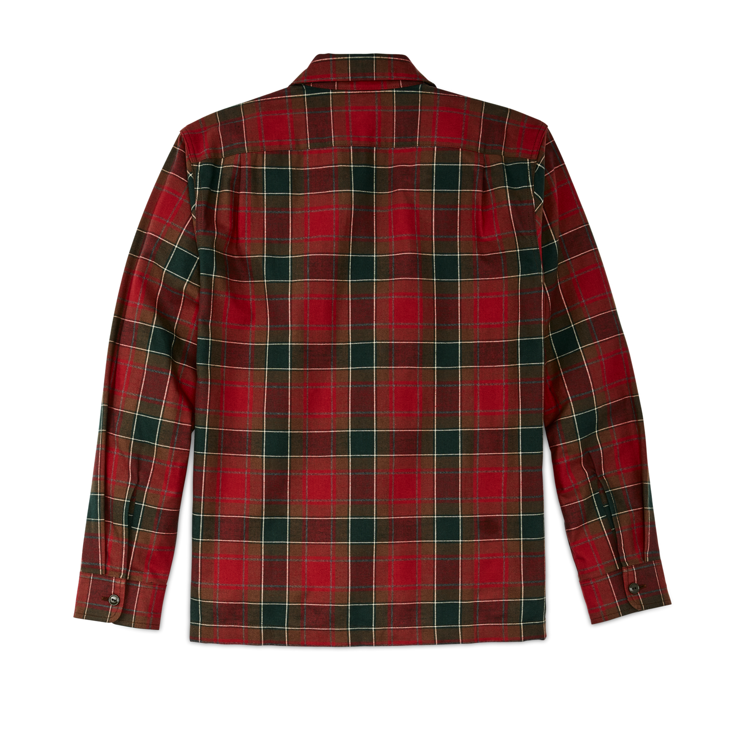 Elk Heights Camp Shirt - Sycamore Green / Red Plaid