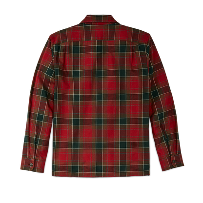 Elk Heights Camp Shirt - Sycamore Green / Red Plaid