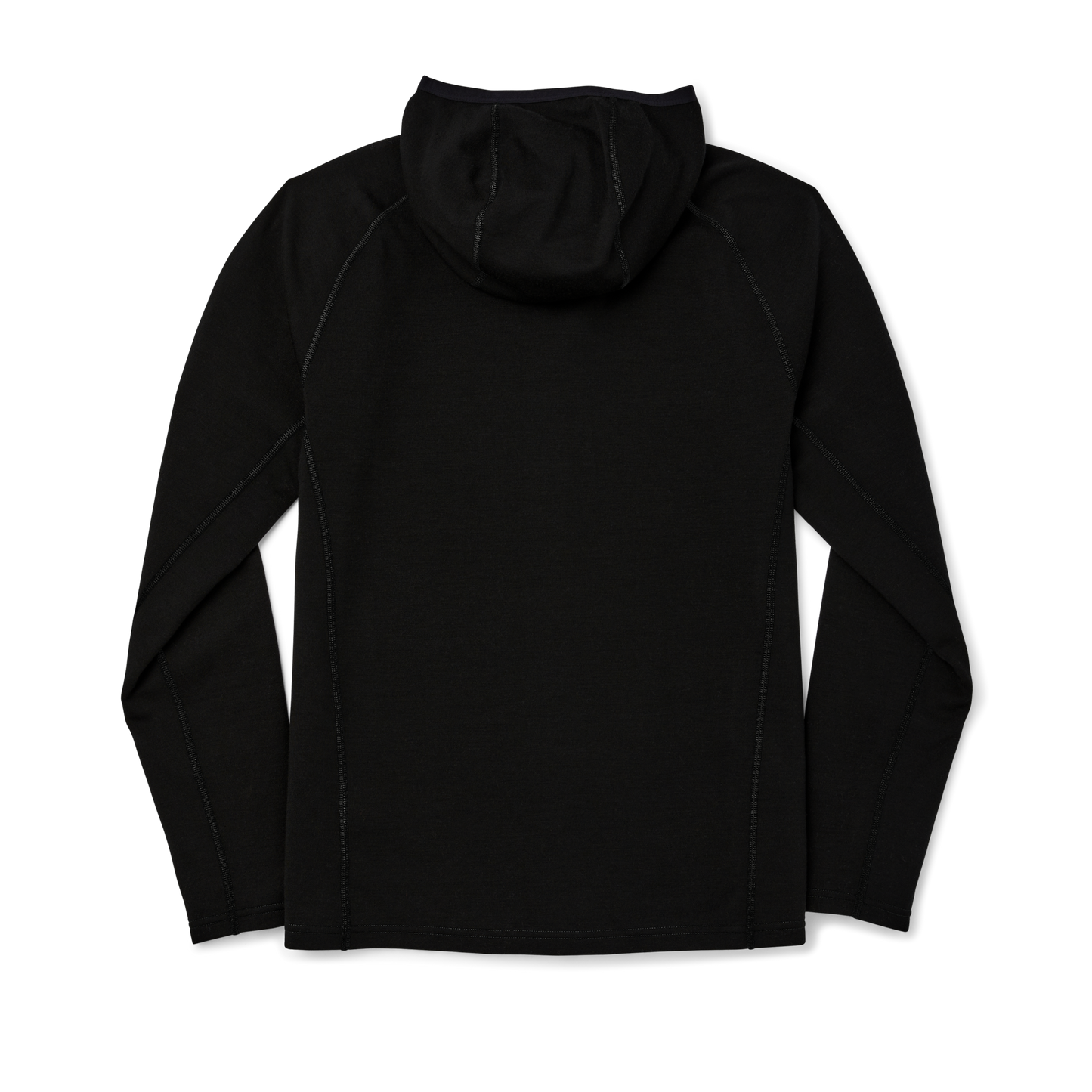 400g Merino Wool Hoodie - Black