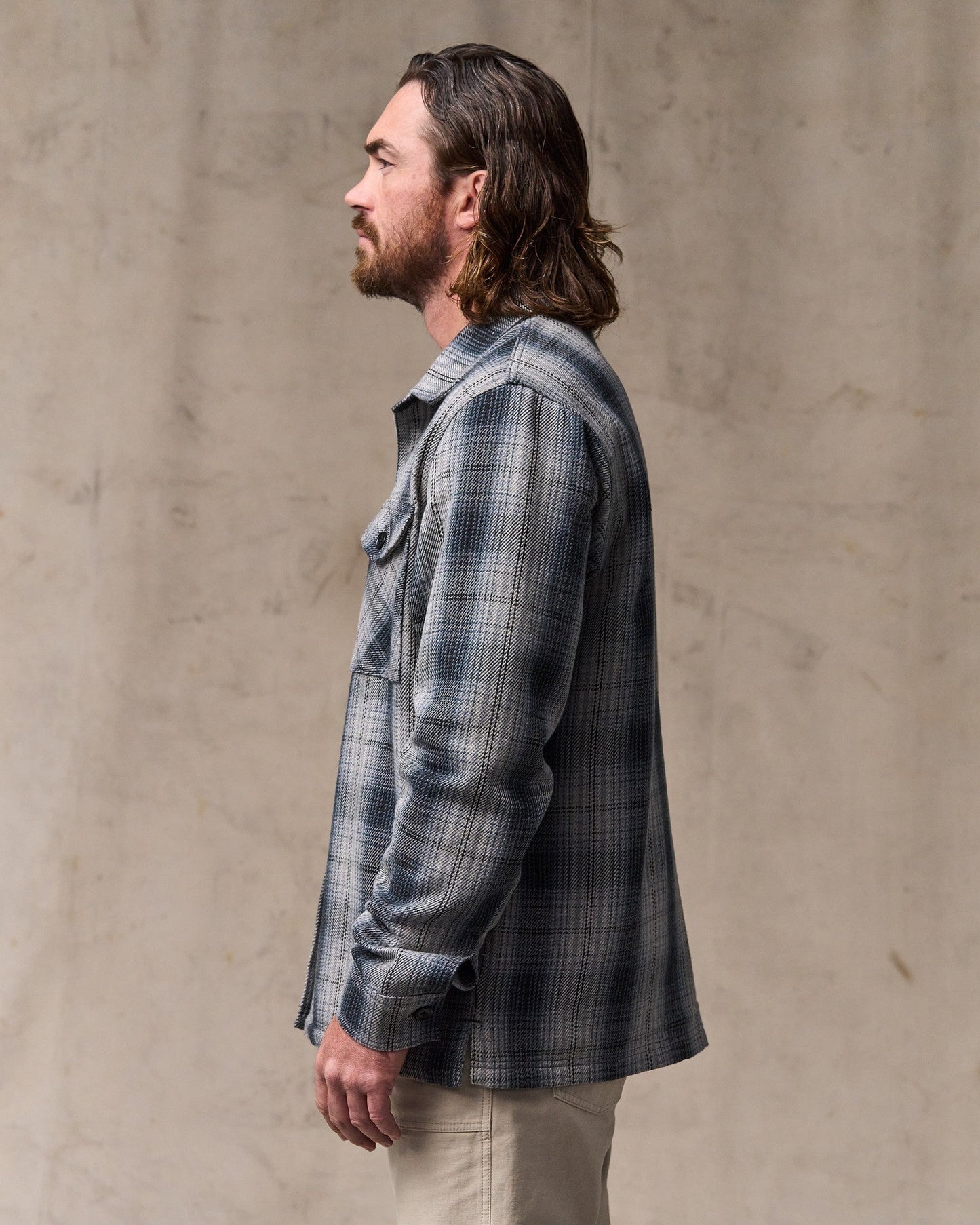Deer Island Jac-Shirt - Slate / Gray Ombre