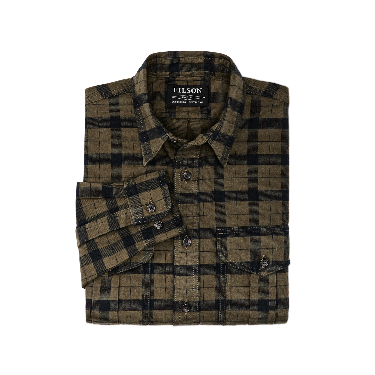Alaskan Guide Shirt - Otter Green/black
