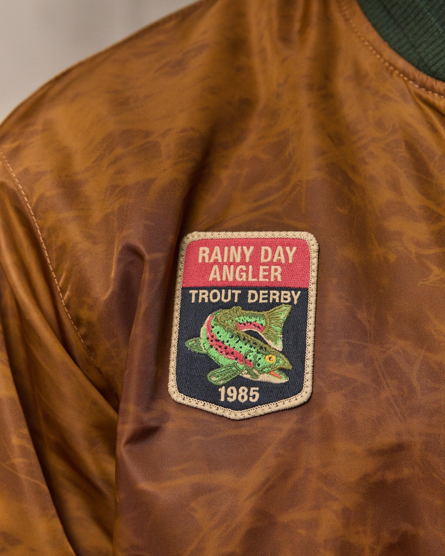 Embroidered Montlake Jacket - Whiskey