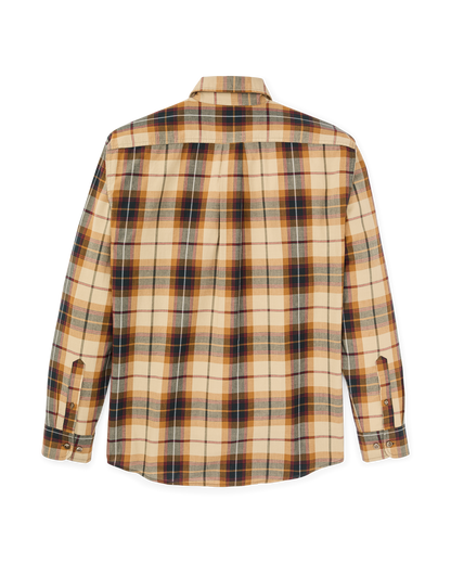 Madras Button-Down Shirt - Tan / Spruce Multicolor