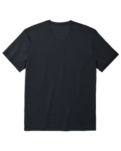 210g Merino Wool Short Sleeve Crewneck T-Shirt - Dark Navy