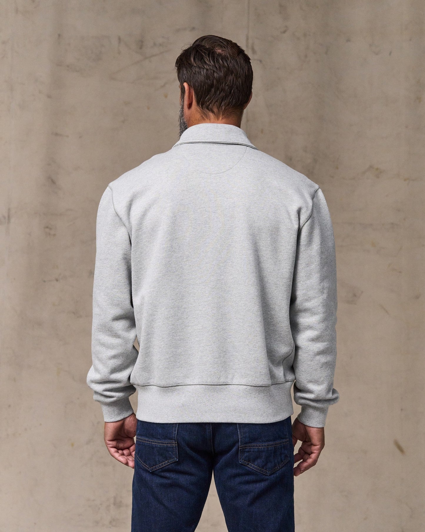 14-oz. Heritage Fleece Quarter Zip - Gray Heather