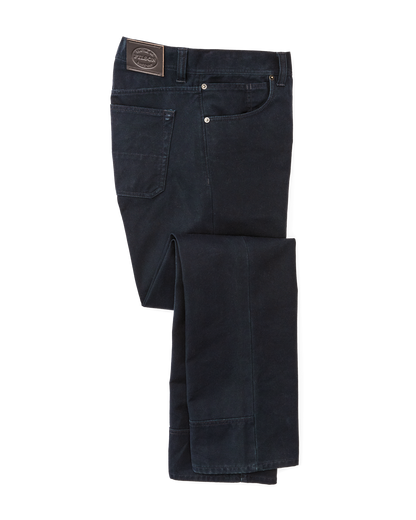 Dry Tin Cloth 5-pocket Pants - Blue Mussel