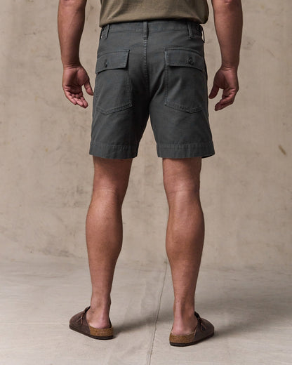 Field Supply Shorts - Washed Faded Black