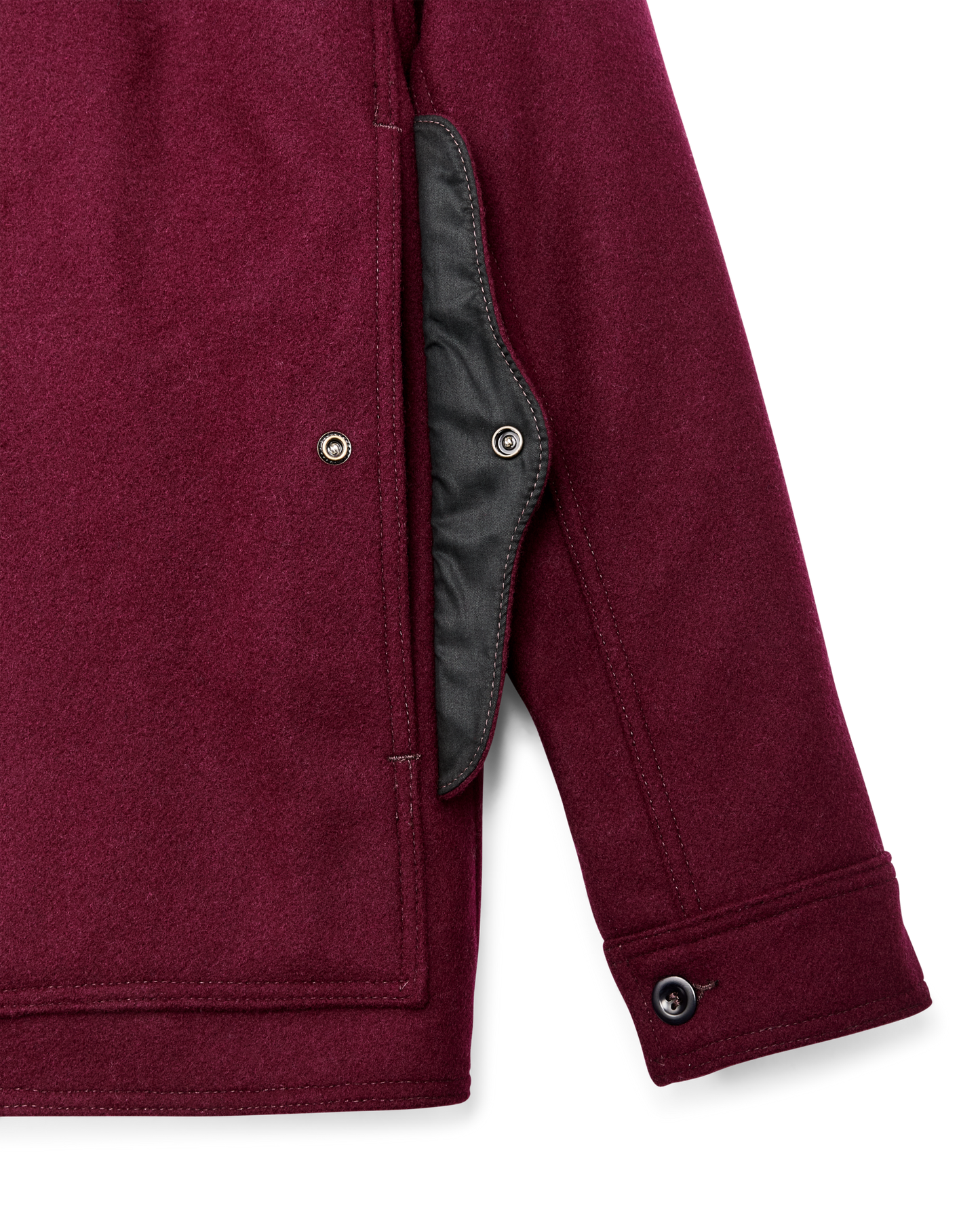 1940s Mackinaw Wool Cruiser Jacket - Wine